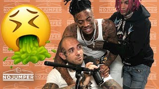 Boonk shows up WASTED to No Jumper almost pukes on Adam22 [upl. by Rudman4]