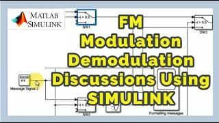 Frequency Modulation and FM Demodulation Explained using Simulink  FM 311 [upl. by Nason532]