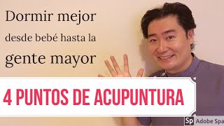 4 puntos de acupuntura para insomnio [upl. by Ynattirb]