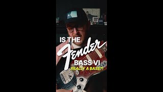 Is the Fender Bass VI really a bass 🤔 scottsbasslessons sbl basslesson [upl. by Aerdnak]