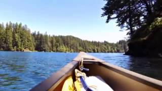 Lake Merwin canoe  June 2016 [upl. by Ahsel]