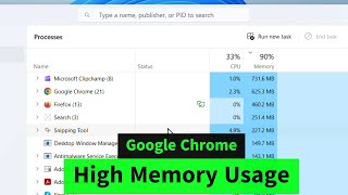 How to FIX Google Chrome High Memory Usage  CPU Usage  DISK Usage Issues in Windows 1011 Easily [upl. by Korie]