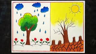 Environment DrawingWorld Environment Day DrawingEarth DrawingEnvironment Day DrawingNature Art [upl. by Guria]