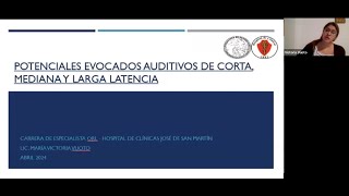 3042024  Potenciales Evocados Auditivos de Corta Mediana y Larga Latencia [upl. by Akvir]