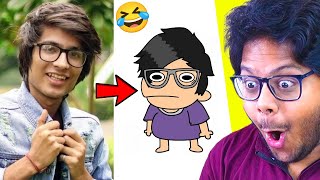 NOT YOUR TYPE Funniest YouTubers amp Sourav Joshi Vlogs Animation😂 [upl. by Neall]