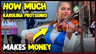 How Much Karolina Protsenko Violin Makes Money On YouTube 2023 [upl. by Cristabel]