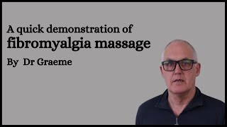 A quick demonstration of fibromyalgia massage [upl. by Amaerd]