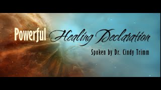 Healing Declarations  Dr Cindy Trimm [upl. by Golliner804]