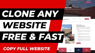 How To Clone Any Website For Free  Clone Full Website [upl. by Yenittirb4]