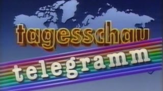 ARD  Tagesschau Telegramm Intro 1993 [upl. by Nairehs]