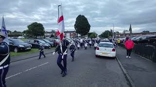 Dervock Young Defenders  Cancer Research Parade in Ballymoney 2024 3 [upl. by Dnalyram]