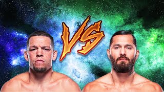 JORGE MASVIDAL VS NATE DIAZ  FIGHT SIMULATION INSANE FIGHT [upl. by Elsi]