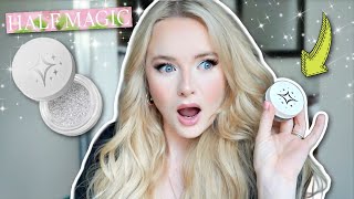 testing the new half magic glitter puck shade and new skincare [upl. by Rezeile29]