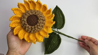 Girasol Tejido a Crochet  Tutorial 2da Versión💜Mayelin Ros [upl. by Aivlis870]