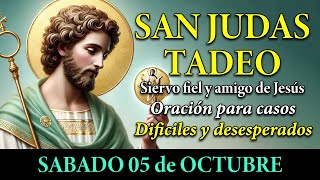 ORACION MILAGROSA a San Judas Tadeo SABADO 05 de OCTUBRE 2024 │Benditas Oraciones [upl. by Oaht]