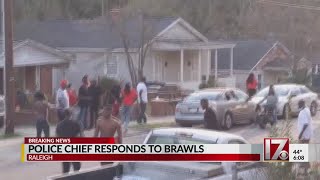 Raleigh police chief responds to Bragg Street brawls [upl. by Hackathorn]