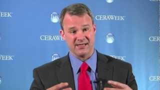 IHS CERAWeek 2013 James Burkhard on Unconventional Oil and Gas [upl. by Imerej]