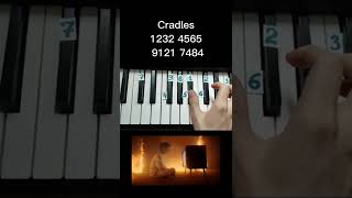 How to play Cradles in piano 🎹 tutorial [upl. by Ytsanyd941]