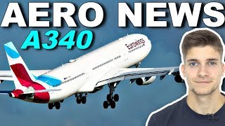 EUROWINGS gibt A340 wieder ab AeroNews [upl. by Bates]