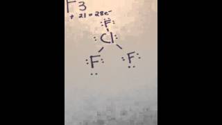 Lewis Structure 1  ClF3 Chlorine Trifluoride [upl. by Haney]