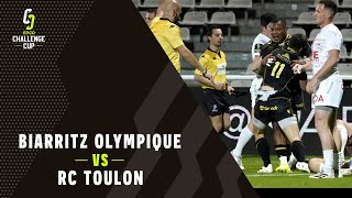 Highlights  Biarritz Olympique v RC Toulon Round 5  Challenge Cup 202122 [upl. by Nadnerb]