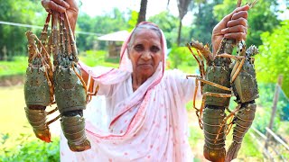 LOBSTAR recipe  King Size Lobstar Masala Curry cooking by our Grandmother and my Mother  villfood [upl. by Curcio565]