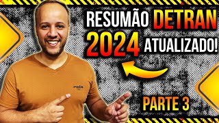 RESUMÃO DETRAN 2024 provadetran detran2024 simuladodetran2024 [upl. by Ansilme]