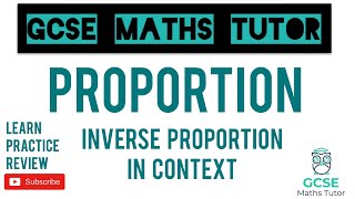 Inverse Proportion in Context  Rate of Output  GCSE Maths Tutor [upl. by Leumas]