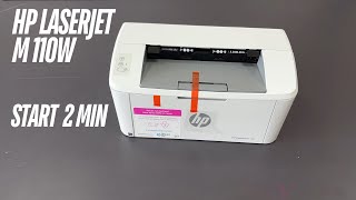 Drukarka HP LaserJet M110w unboxing Start [upl. by Pacien]