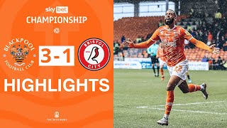 Highlights  Blackpool v Bristol City [upl. by Lepine]