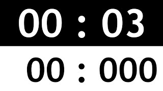 BLACK WHITE CLOCK 3 minutes  180 seconds  180000 milliseconds Full HD no audio vHhmsmf5 [upl. by Goodden298]