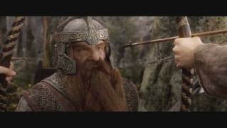 Gimli funny moments  The Lord of the Rings The Fellowship of the Ring Theatrical edition [upl. by Rossi426]