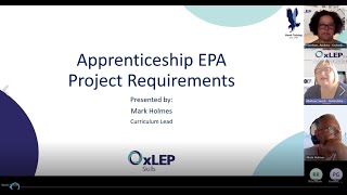 Apprenticeship End Point Assessment Project Requirements Webinar [upl. by Runck682]