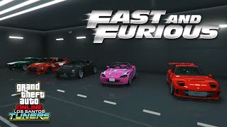 GTA Online  All Fast amp Furious Cars Added With Los Santos Tuners DLC Showcase amp Comparison [upl. by Rogerson]