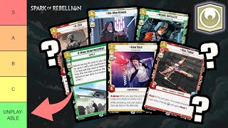 🏆 Ranking EVERY Hero Rare in Spark of Rebellion  Star Wars Unlimited Tier List [upl. by Nortad]