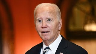 ‘Embarrassing Joe Biden stands on stage in silence after losing train of thought [upl. by Anomis]