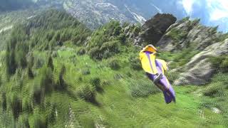 Brevent Rockstar Line wingsuit flight [upl. by Beka]