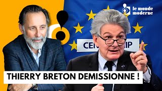 Thierry Breton démissionne  Macron sautille et Trump est encore visé [upl. by Kuska]