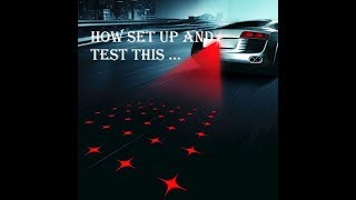 Car AntiCollision Rear Tail Driving Laser Caution Light [upl. by Elacsap]