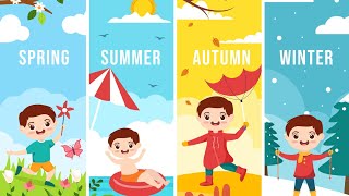 Spring Summer Autumn Winter Songs  Kids Songs  Nursery Rhymes amp Baby Songs [upl. by Coucher345]