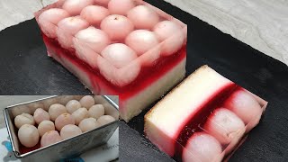 Lychee Fruit Cake Jelly [upl. by Grobe935]