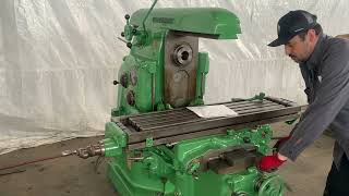 CINCINNATI NO 2 HORIZONTAL MILLING MACHINE STOCK  0745123 [upl. by Buzzell]