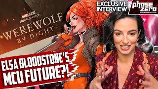 Meet The MCUs Newest Monster Hunter Elsa Bloodstone Werewolf By Night Laura Donnelly Interview [upl. by Ahsenra]