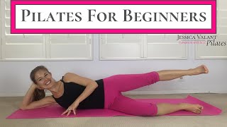 Pilates for Beginners  Beginner Pilates Mat Exercises [upl. by Akerdnuhs]