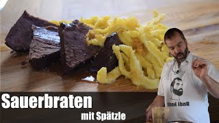 original schwäbischer Sauerbraten mit Spätzle [upl. by Esiuqram65]