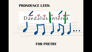 Latin pronunciation tips to make poetry scansion easy  Introduction to dactylic hexameter [upl. by Ahsuatal]