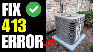 lennox HVAC error code 413  How To Fix [upl. by Diarmid]