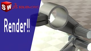 Cómo renderizar en SOLIDWORKS ‼️ PhotoView 360 [upl. by Roana609]