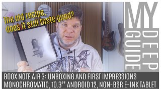 Boox Note Air 3 Unboxing and First Impressions of the 103quot Eink nonBSR Android 12 Tablet [upl. by Ahsoem]