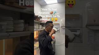 How To Peel Potatoes 🥔🪒if You Want Go To Hospital 😂😛 funny cooking food kitchen foodie [upl. by Terrance]